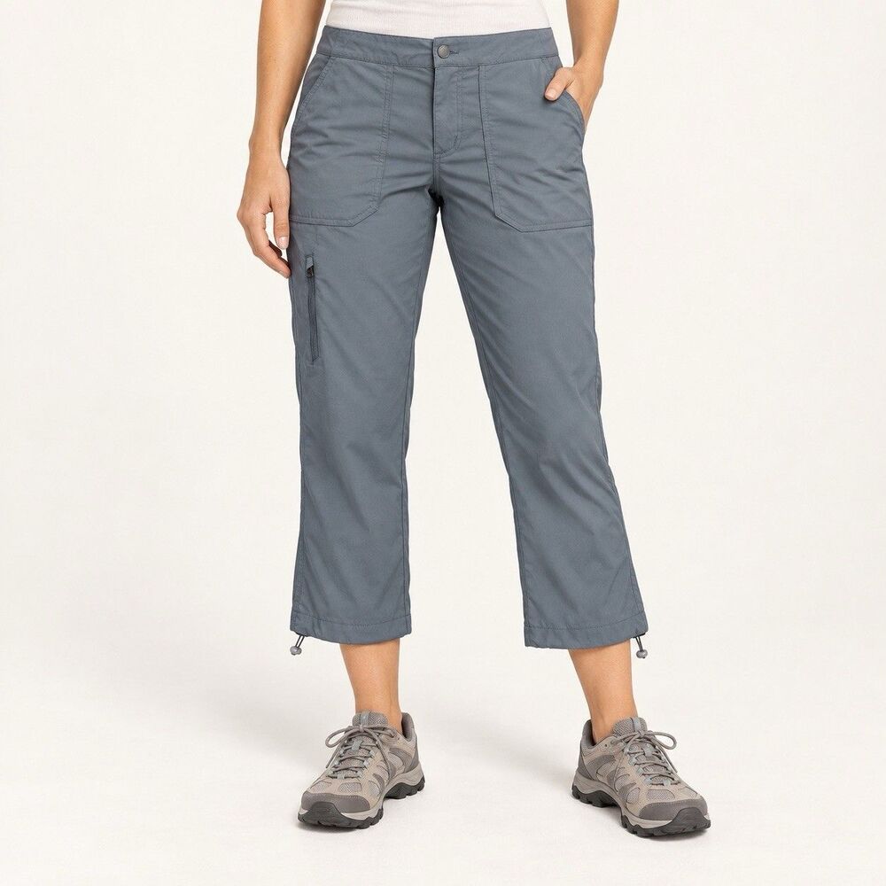 Columbia Women’s Size 6 Climber Canyon II Gray Hiking Capri Pants Gorpcore Cabin